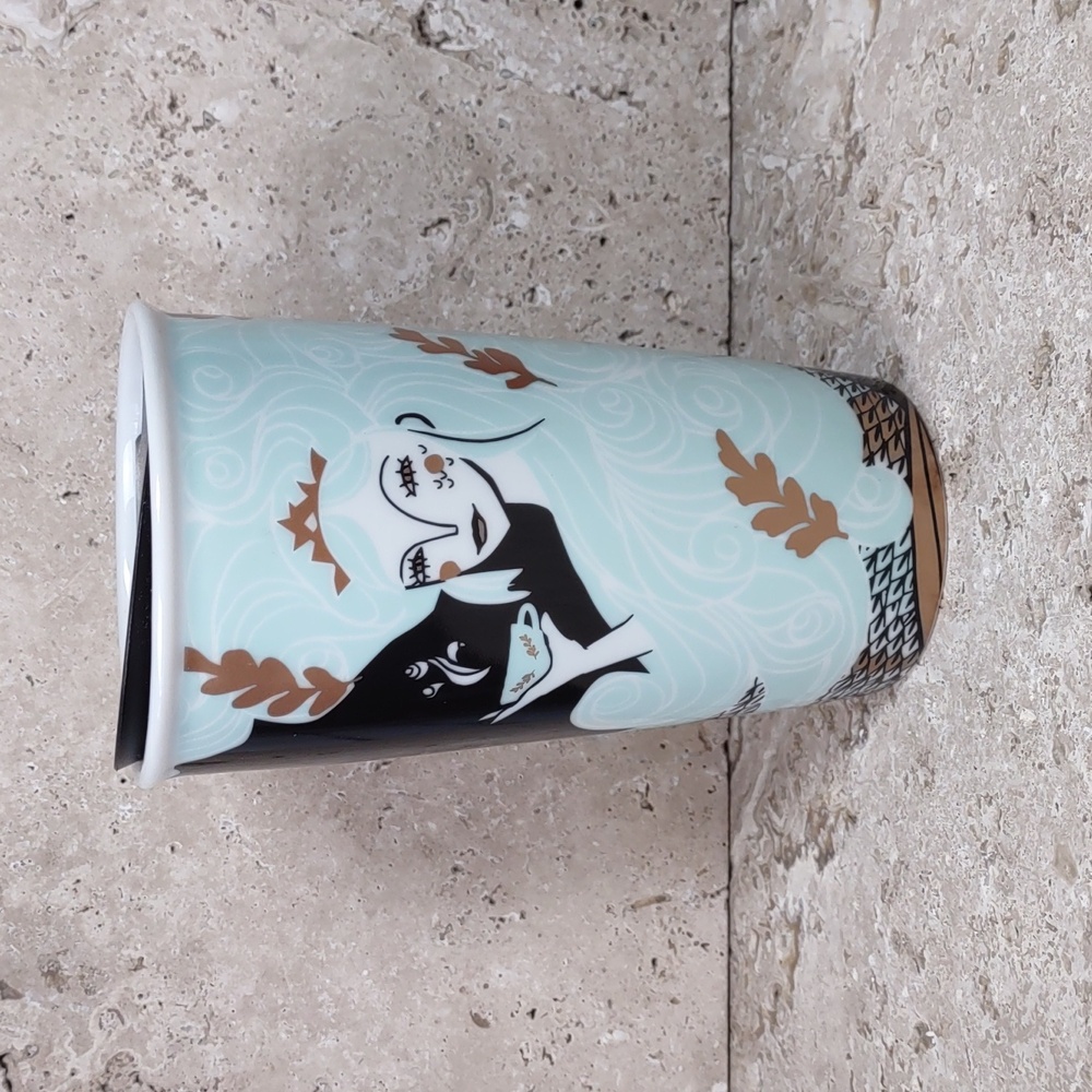 Starbucks 2018 Holiday Siren 12oz Ceramic Tumbler w/Lid